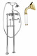 Напольный смеситель для ванны с повор.изливом кронштейном для слива-перелива CEZARES GOLF-VDPS2-03/24-Bi  (GOLF-VDPS2-03/24-Bi)