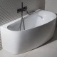 Акриловая ванна Allen Brau Priority 5 асимметричная левая, 160x78 см, белый глянец (2.31005.20A)  (2.31005.20A)