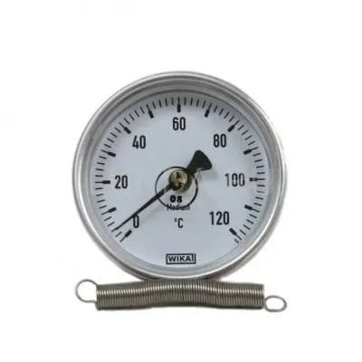 Термометр биметаллический, тип A46.11 (корпус-алюминий) накладной на трубу, Wika 63 (36750681)
