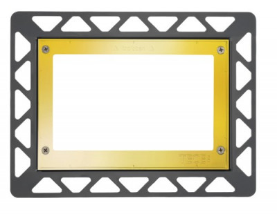 TECE TECEloop. Монтажная рамка для установки стеклянных панелей на уровне стены. Позолоченный. 9240648