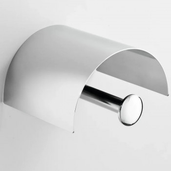 Настенный держатель туалетной бумаги Inda One A24260CR с крышкой хром
