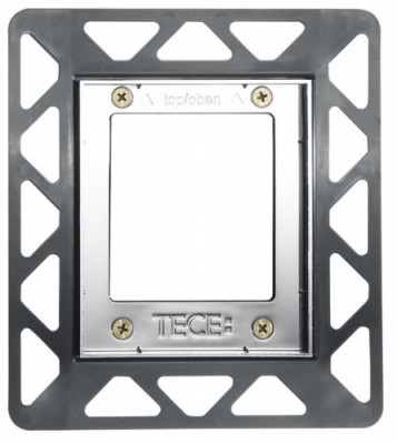 TECE TECEloop Urinal. Монтажная рамка для стеклянных панелей на уровне стены. Черная. 9242647