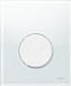 TECE TECEloop Urinal, панель смыва для писсуара стеклянная. Стекло белое, клавиша белая. 9242650  (9242650)