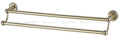 Держатель для полотенец Aquanet 4624D, золото 60 см, двухрядный золото (00189279)