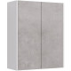 Шкаф подвесной в ванную Lemark Combi 60 LM03C60SH-Beton бетон белый глянец  (LM03C60SH-Beton)