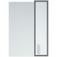 Зеркало со шкафом Corozo Спектр 50 SD-00000708 серое белое прямоугольное  (SD-00000708)