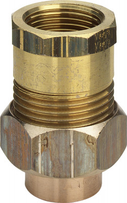 Соединение разъемное Viega ВР (конусное уплотнение) под пайку 42 мм х Rp 1 1/2, из бронзы (115937)