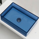 Раковина-чаша Abber Kristall 60 AT2803Saphir синяя прямоугольная  (AT2803Saphir)