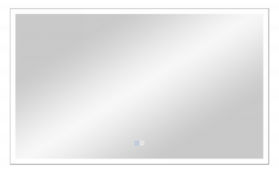 Зеркало подвесное в ванную Misty Веритате подогрев подсветка сенсорное 1000x600 прямоугольное серый (ВЕР-02-100/60-14)