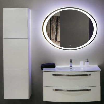 Зеркало в ванную с LED подсветкой Relisan GLORIA Гл000024342, 90x70 овальное