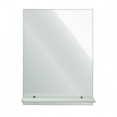 Зеркало GFmark обычное, прямоугольное, 500х700 мм, полка 500 мм (40112)