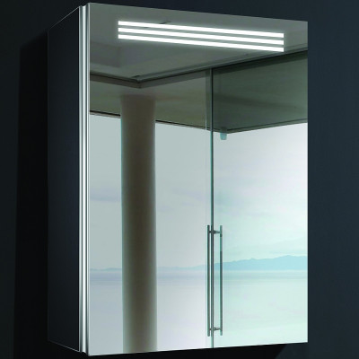Зеркальный шкаф в ванную Esbano 50 ESMS2402 с подсветкой с инфракрасным выключателем