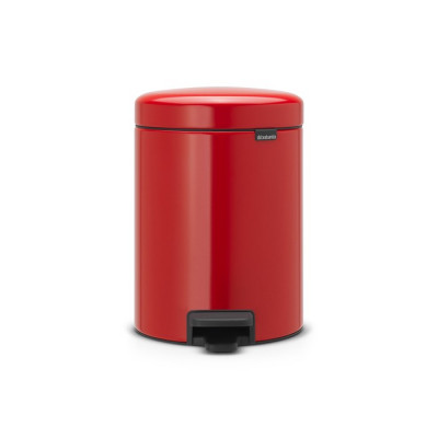 Brabantia NewIcon 112089 ведро для мусора с педалью 5 л, цвет - пламенно-красный