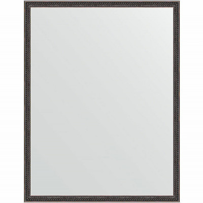 Зеркало настенное Evoform Definite 88х68 BY 0676 в багетной раме Витой махагон 28 мм