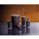 Набор Primanova из 5 предметов: дозатор, мыльница, стакан, ёрш, урна (серый) M-SAS08-07  (M-SAS08-07)