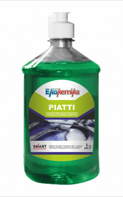 Ekokemika Piatti средство для мойки кухонной посуды и столовых приборов, устройств и аппаратов, 1 л