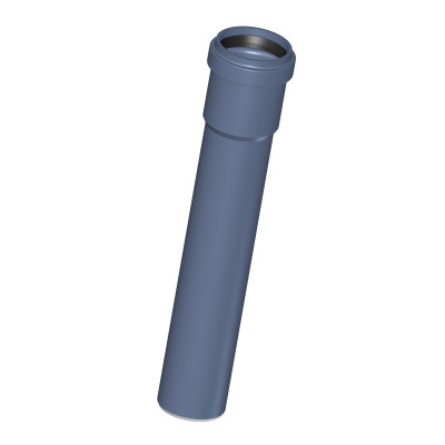 Труба канализационная DN 32, длина 150 мм, 3-х слойная, шумопоглощающая, с раструбом PKEM, синий POLOPLAST POLO-KAL NG (P2000)