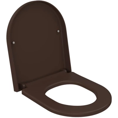 Сиденье для унитаза с микролифтом Ambassador Abner 102T20601 коричневый матовый