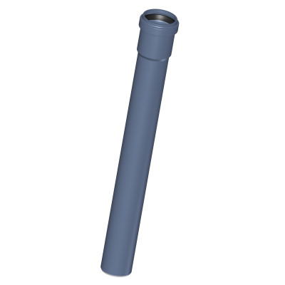 Труба канализационная DN 32, длина 250 мм, 3-х слойная, шумопоглощающая, с раструбом PKEM, синий POLOPLAST POLO-KAL NG (P2001)