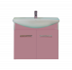 Тумба под раковину Misty Джулия - 65 подвесная розовая (Л-Джу01065-1210По)  (Л-Джу01065-1210По)