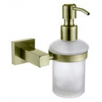 Дозатор для жидкого мыла настенный стекло бронза (латунь) (KH-4310)
