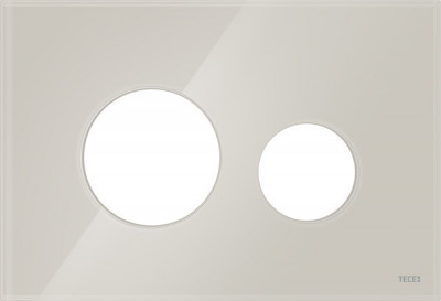TECEloop Лицевая панель для панели смыва унитаза, цвет стекло светло-бежевое (9240617)