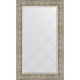 Зеркало настенное Evoform ExclusiveG 135х80 BY 4252 с гравировкой в багетной раме Барокко серебро 106 мм  (BY 4252)