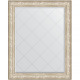 Зеркало настенное Evoform ExclusiveG 125х100 BY 4383 с гравировкой в багетной раме Виньетка серебро 109 мм  (BY 4383)