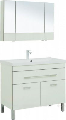 Комплект мебели для ванной Aquanet Верона 100 белый напольный 1 ящик 2 дверцы (00287654)