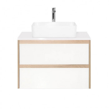 Тумба под раковину для ванной Style Line Монако 80 Plus ориноко/бел лакобель (ЛС-00000635)
