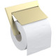 Настенный держатель туалетной бумаги Timo Petruma 15242/17 с крышкой золото матовое  (15242/17)