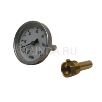 Термометр биметаллический, тип А50.10 (63 мм, алюминий), Wika 63 36523009
