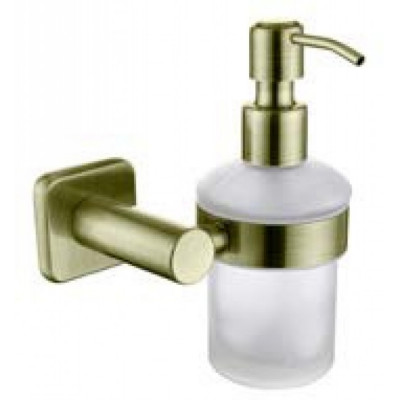 Дозатор для жидкого мыла настенный стекло бронза (цинк) (KH-4710)