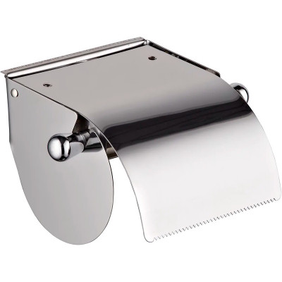 Держатель туалетной бумаги Haiba HB501 с крышкой (металл) хром