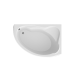 Ванна акриловая 1Marka Catania 150x105 R асимметричная 200 л белая (01кт1510п)  (01кт1510п)