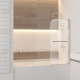 Шторка на ванну RGW SC-02 Screens 1000 мм стекло прозрачное профиль хром (03110210-11)  (03110210-11)
