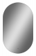Зеркало подвесное в ванную Misty Титавин подогрев подсветка сенсорное 650x1100 овальное белый (ТИТ-02-65/110-14)  (ТИТ-02-65/110-14)