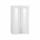 Подвесной шкаф для ванной Style Line Эко Стандарт 48 белый с зеркальными вставками (ЛС-00000352)  (ЛС-00000352)