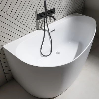 Акриловая ванна Allen Brau Priority 5 асимметричная правая, 160x78 см, белый глянец (2.31005.20B)