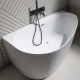 Акриловая ванна Allen Brau Priority 5 асимметричная правая, 160x78 см, белый глянец (2.31005.20B)  (2.31005.20B)