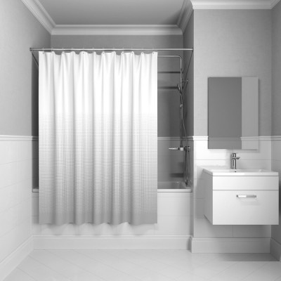 Штора для ванной комнаты 200*180см полиэстер IDDIS Basic (B65P218i11), классический дизайн