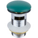 Донный клапан Bronze de Luxe 1001/1G click-clack зеленый для раковины  (1001/1G)