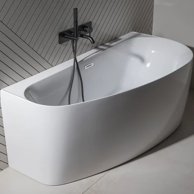 Акриловая ванна Allen Brau Priority 5 асимметричная левая, 160x78 см, белый матовый (2.31005.21A)