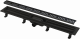 Водоотводящий желоб с порогами для перфорированной решетки, черный-мат AlcaPlast APZ10BLACK-550M  (APZ10BLACK-550M)