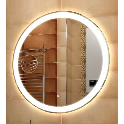 Зеркало в ванную с LED подсветкой Relisan OFELIA Гл000024421, 77x77 круглое с увел. 3-х