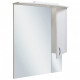 Зеркало со шкафчиком Runo Севилья 75 R 00000000002 с подсветкой белое прямоугольное  (00000000002)
