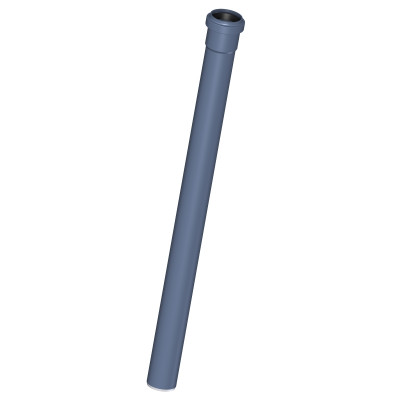 Труба канализационная DN 40, длина 500 мм, 3-х слойная, шумопоглощающая, с раструбом PKEM, синий POLOPLAST POLO-KAL NG (P2012)