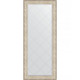 Зеркало напольное Evoform ExclusiveG Floor 205х85 BY 6336 с гравировкой в багетной раме Виньетка серебро 109 мм  (BY 6336)