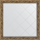 Зеркало настенное Evoform ExclusiveG 106х106 BY 4442 с гравировкой в багетной раме Фреска 84 мм  (BY 4447)