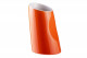 Стакан для зубных щеток Primanova глянцевый, бело-оранжевый, Akik-Oranj, 8х8х12,5 см керамика D-14302  (D-14302)